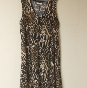 Sleeveless V Neck Sundress